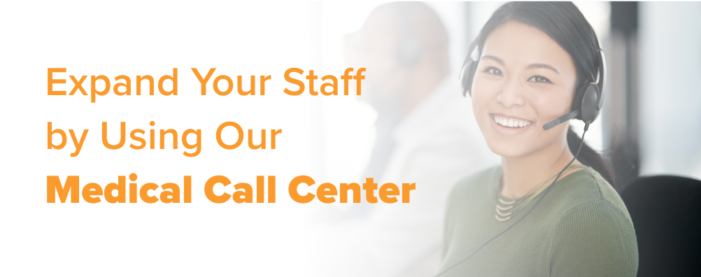Woman With Headset Promoting Medical Call Center Services