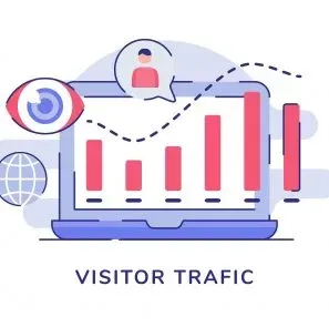 A Computer With A Graph On It