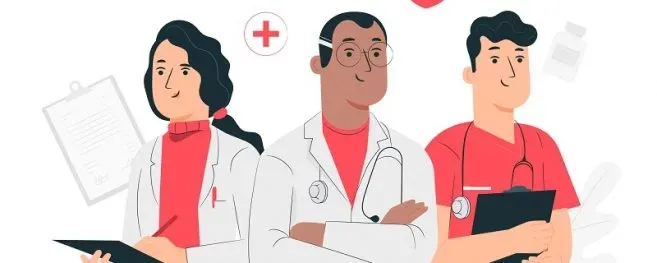 Vector Image of Medical Professionals