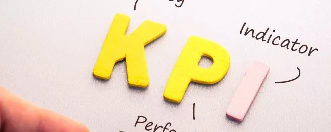 KPI Concept With Bright Letters