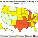 Map of obesity in America which states has the most obese people?
