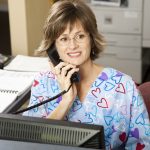 Busy Medical Receptionist